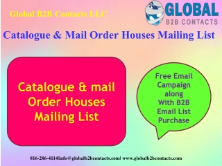 Catalogue & Mail Order Houses Mailing List