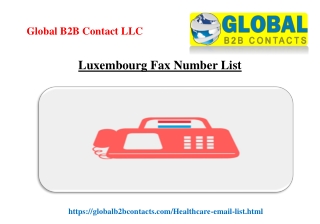 Luxembourg Fax Number List