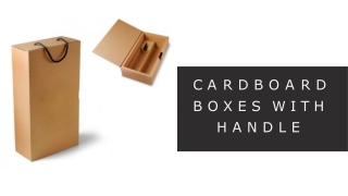 Cardboard boxes with handle from iCustomBoxes