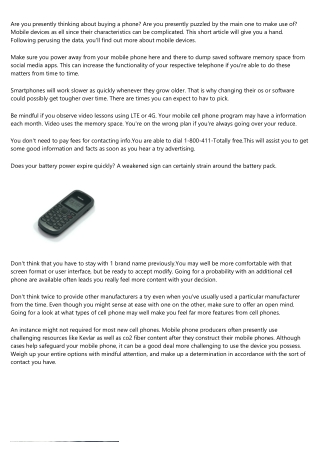 Keeping In Contact: Tricks And Tips About Cell Phones