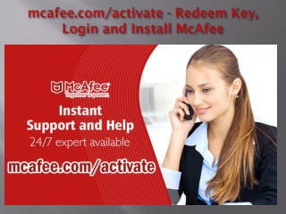 mcafee.com/activate - Redeem Key, Login and Install McAfee