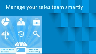 Manage your sales team smartly