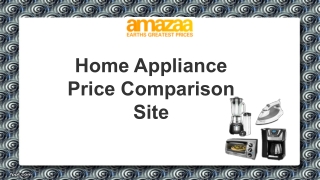 Home Appliance Price Comparison Site