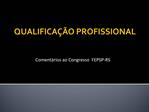 QUALIFICA O PROFISSIONAL