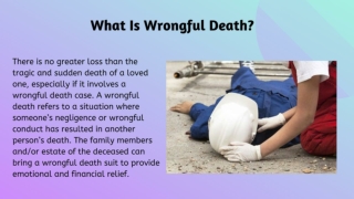 What Is Wrongful Death?