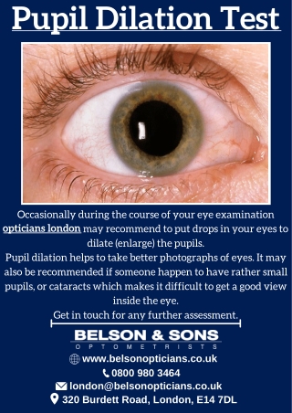 Pupil Dilation Test