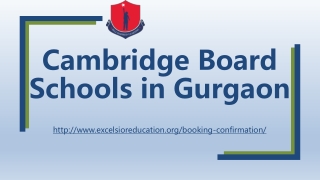 Cambridge board schools in Gurgaon