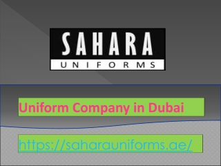 Uniform Company in UAE