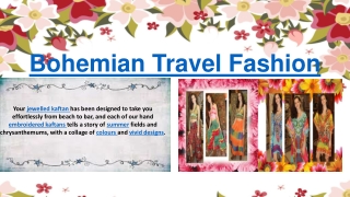 Bohemian Travel Fashion