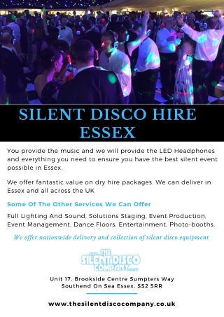 Silent Disco Hire Essex