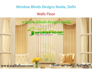 Window Blinds Designs Noida, Delhi