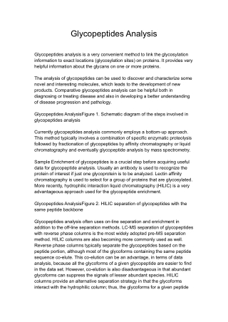 Glycopeptides Analysis