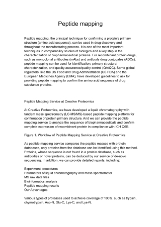 peptide mapping