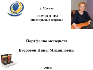Портфолио педагога дополнительного образования Егоровой Н.М.