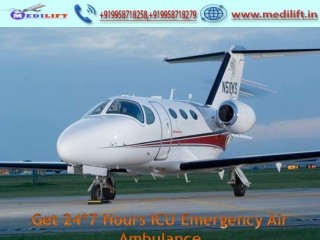 Now Book ICU Emergency Charter Air Ambulance Service in Patna