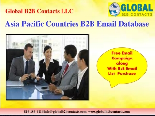 Asia Pacific Countries B2B Email Database