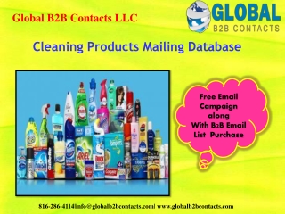 Cleaning Products Mailing Database