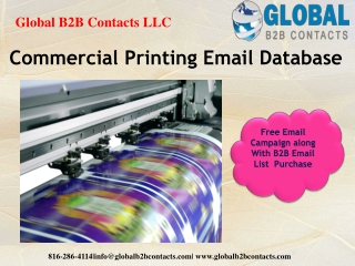 Commercial Printing Email Database