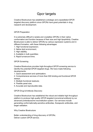 gpcr targets