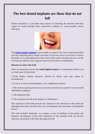 dental implant solutions