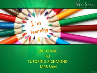 Tutoring – Tutoring Richmond – Mrs Sam