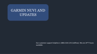 Garmin NUVI-Updates and Features