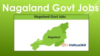 Nagaland Govt Jobs 2019 | Upcoming Government Job Vacancies In Nagaland
