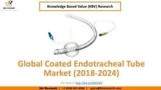 Coated Endotracheal Tube Market Size- KBV Research