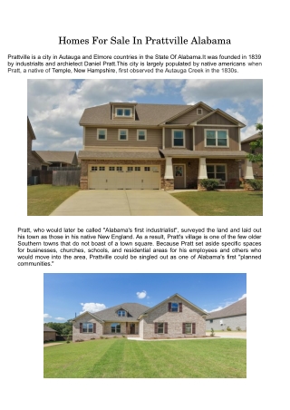 Wonderful Homes For Sale In Prattville Alabama