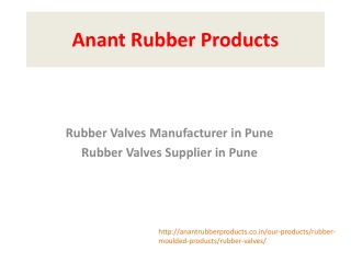 Rubber Valves Manufacturer and Supplier In Pune – Anant Rubber Products