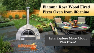 Fiamma Rossa Wood Fired Pizza Oven from ilFornino