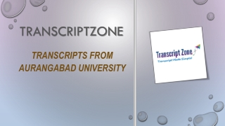 Transcripts from Aurangabad University