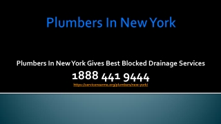 Plumbers in New York Gives Best Blocked Drainage Services