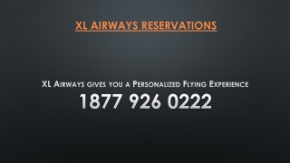XL Airways gives you a Personalized Flying Experience
