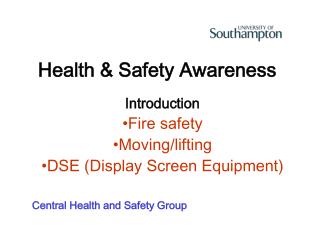 Health &amp; Safety Awareness