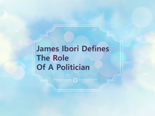 James Ibori Defines That The Directorial Issues