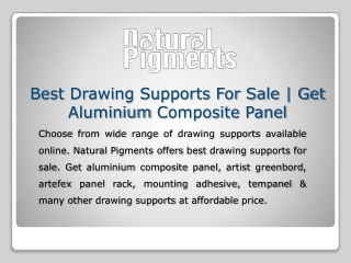 Best Drawing Supports For Sale | Get Aluminium Composite Panel