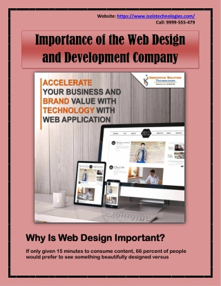 Importance of the Web Design and Development Company