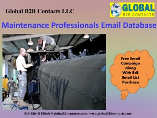 Maintenance Professionals Email Database