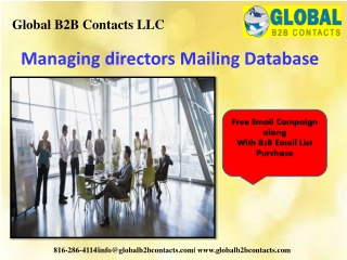 Managing directors Mailing Database