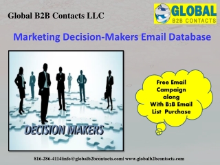 Marketing Decision-Makers Email Database