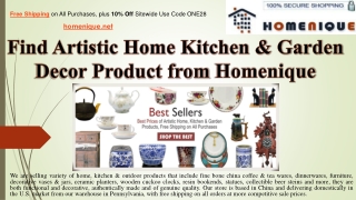 Find Artistic Home Kitchen & Garden Decor Product from Homenique