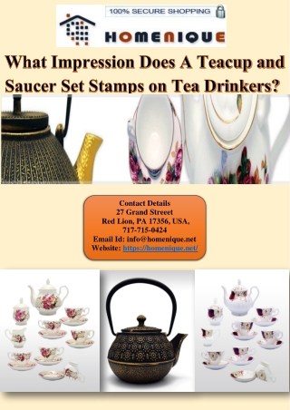 What Impression Does A Teacup and Saucer Set Stamps on Tea Drinkers?