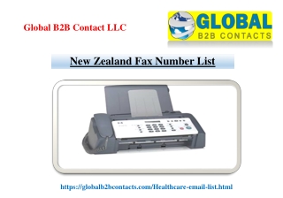 New Zealand Fax Number List