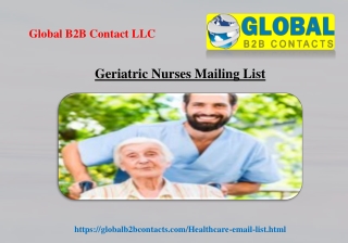 Geriatric Nurses Mailing List