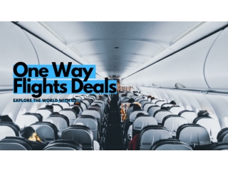Crack Your First One Way Flights Deals | Tripiflights