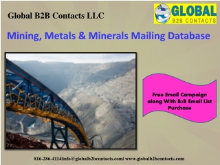 Mining, Metals & Minerals Mailing Database