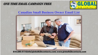 Canadian Small Business Owner Email List