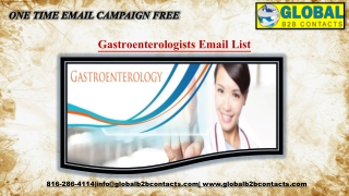 Gastroenterologists Email List