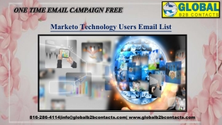 Marketo Technology Users Email List